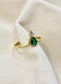 14K Emerald May Gold Ring