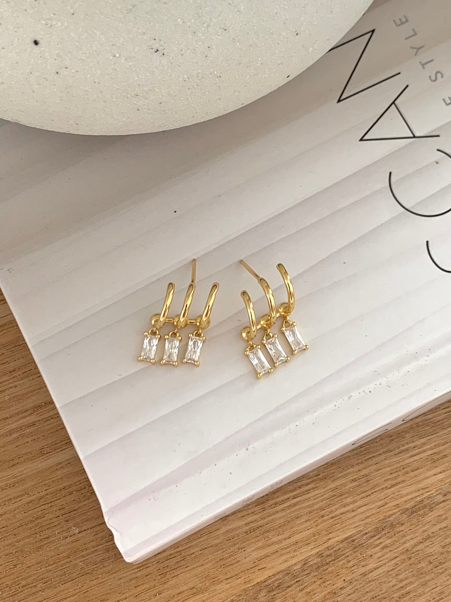 14K Harper Studs