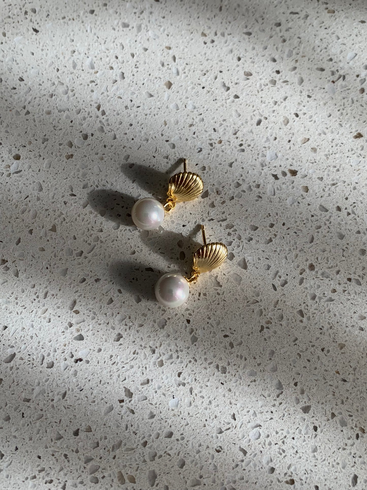 Tylee Pearl Shell Studs