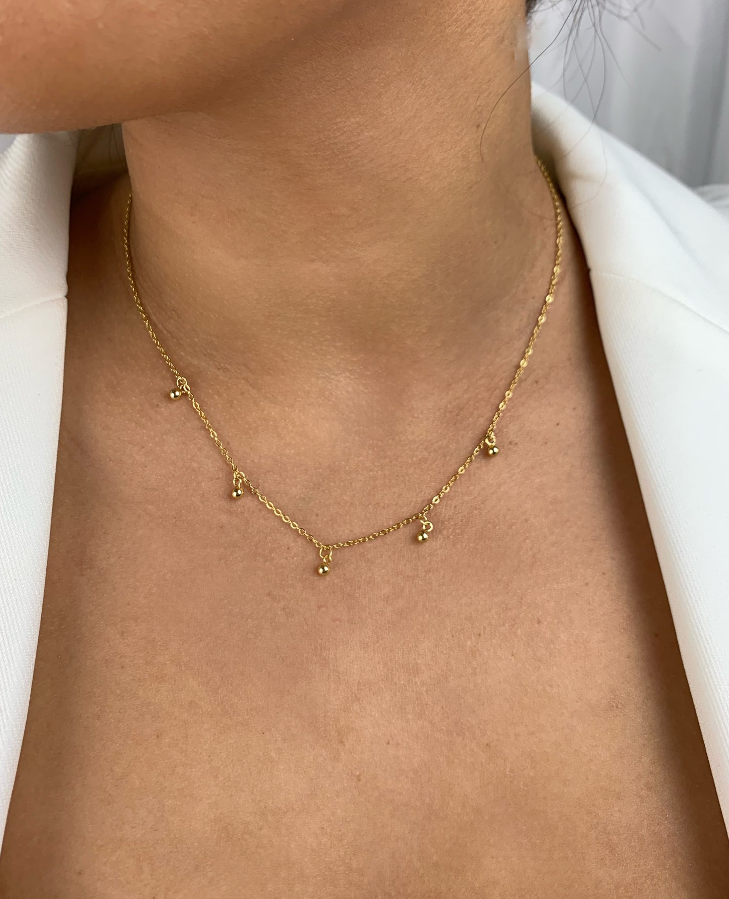 14K Madison Gold Choker Necklace