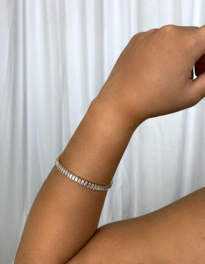 18K Cubic Zirconia Bracelet