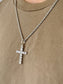 18K Diamond Cross Pendant