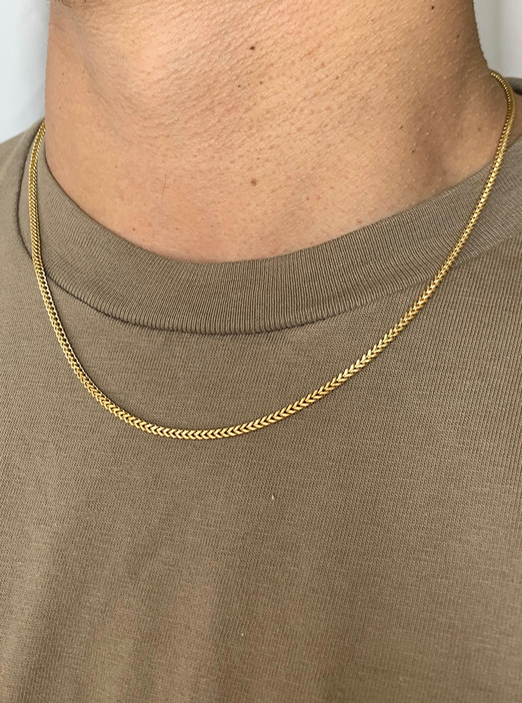 18K 2mm Elijah Franco Chain