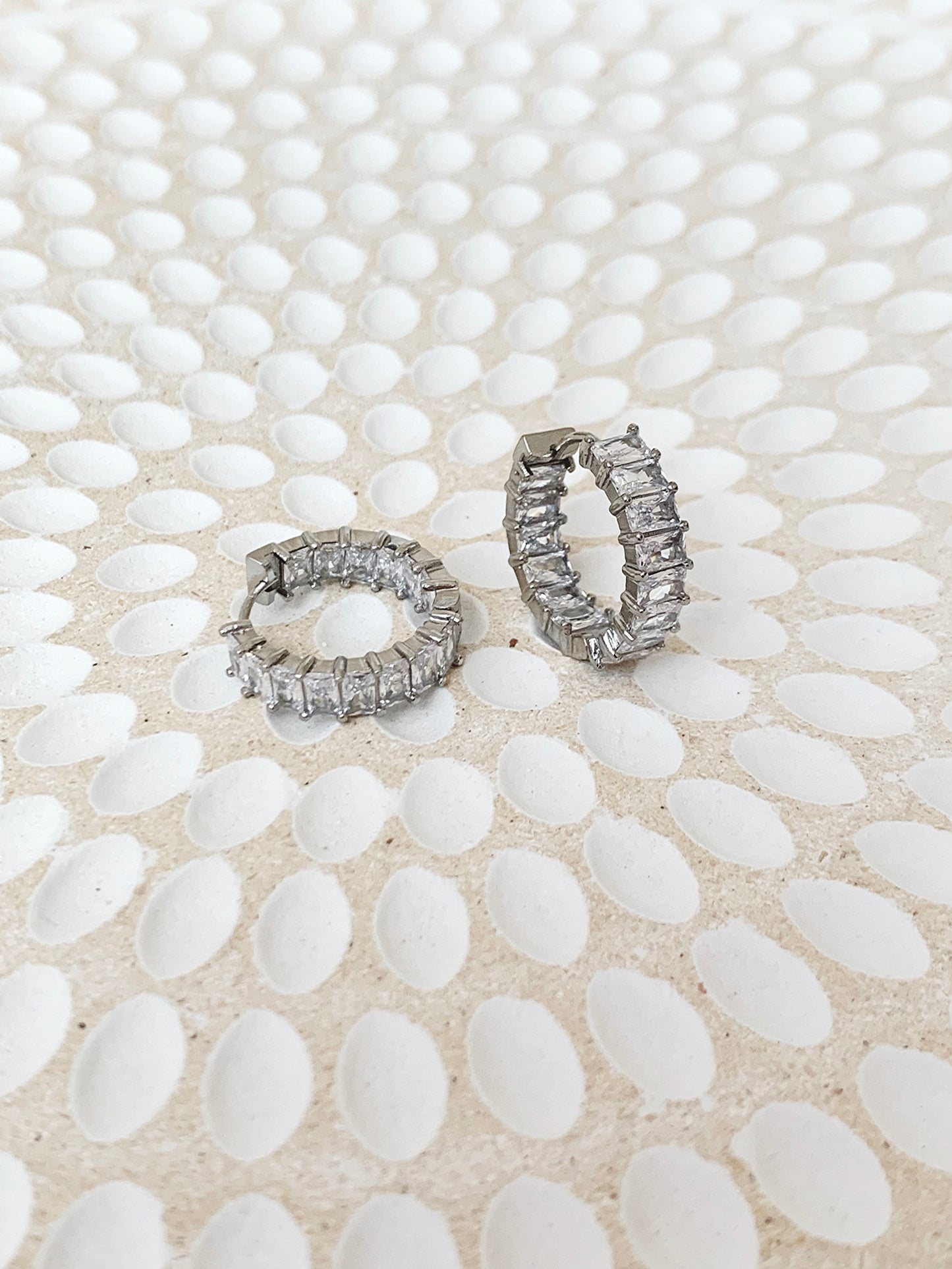 14K Harmony Diamond Hoops