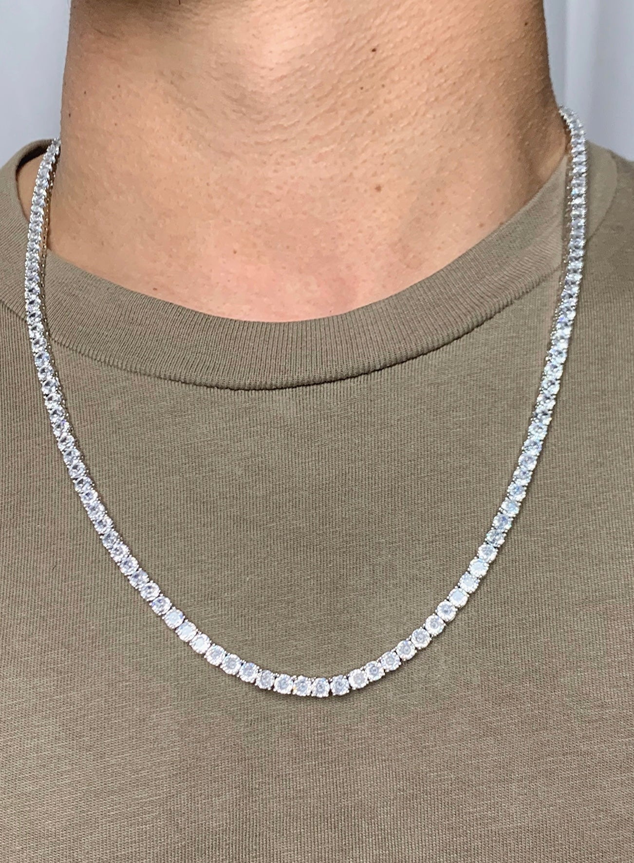 14K 24inch Ezra Diamond Chain