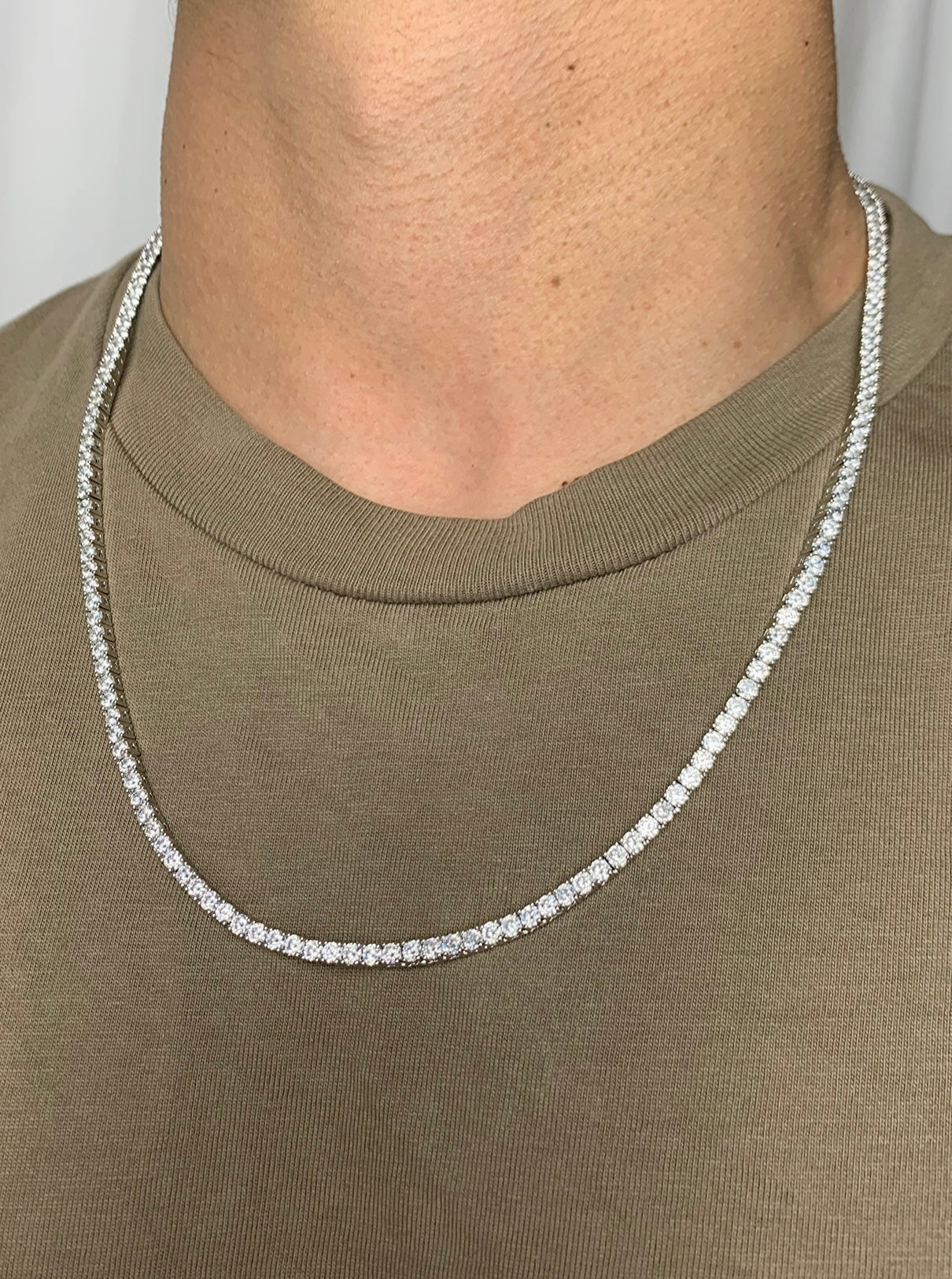 14K 24inch Ezra Diamond Chain