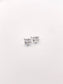 14K Leo Square Cut Diamond Studs