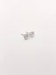 14K Leo Square Cut Diamond Studs